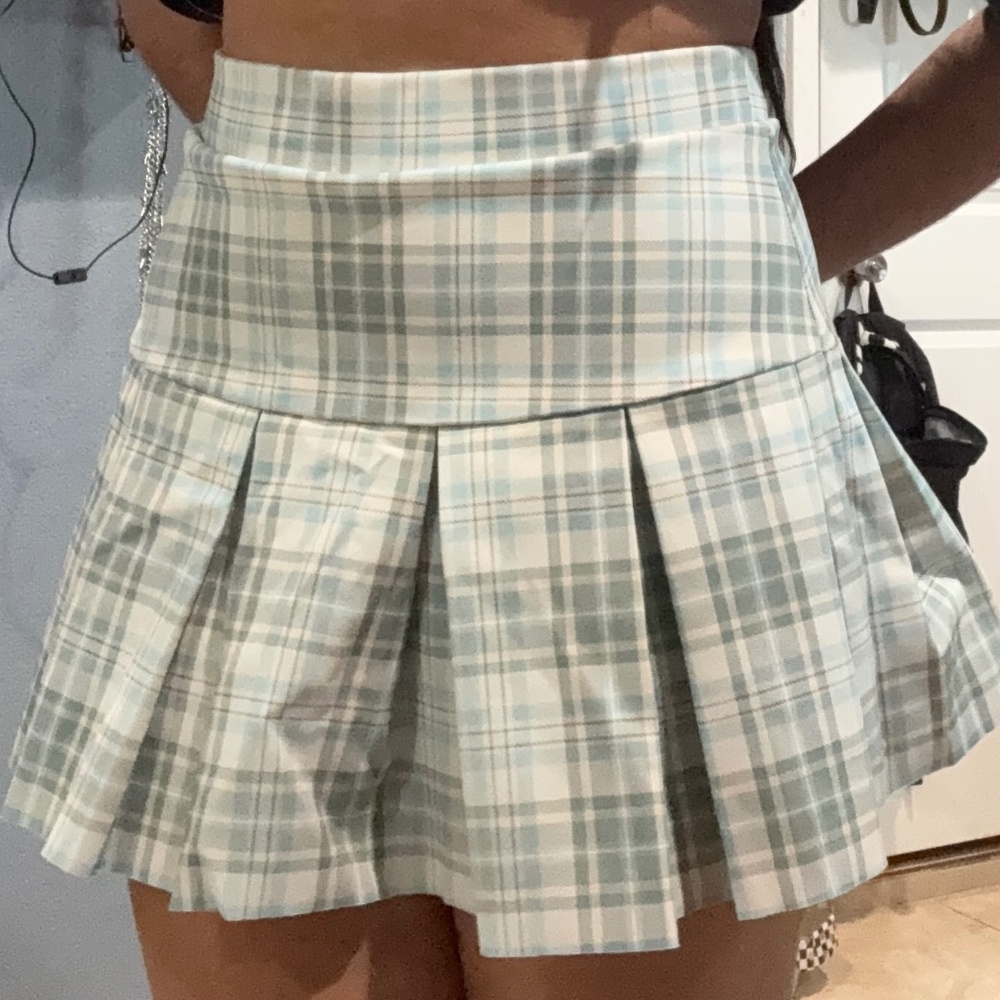 Teal Skater Skirt